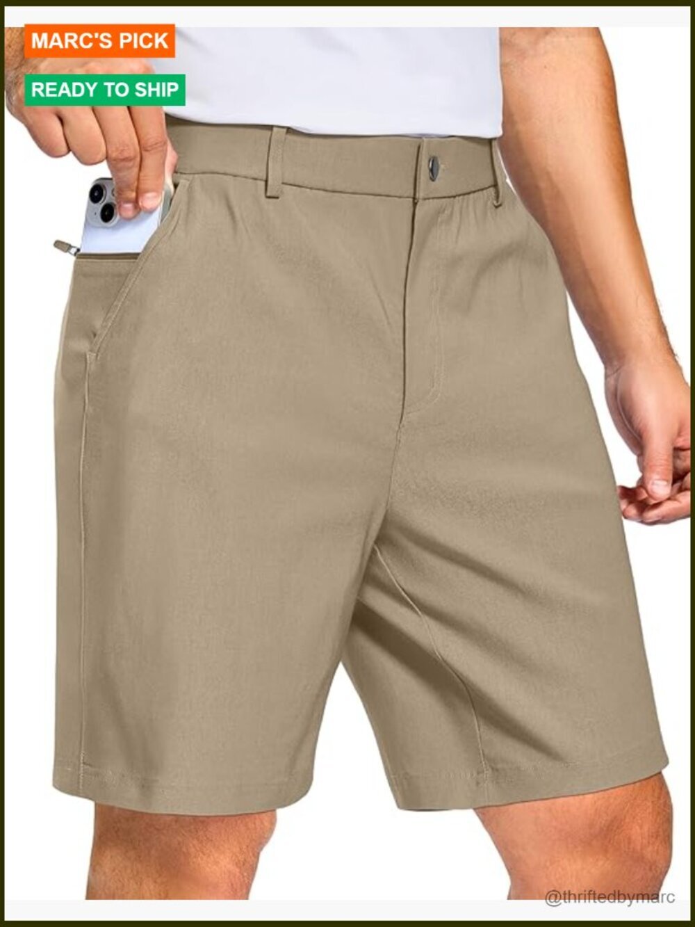 Men's Golf Shorts 7"/9" Inseam Stretch Quick Dry Hybrid Casual
